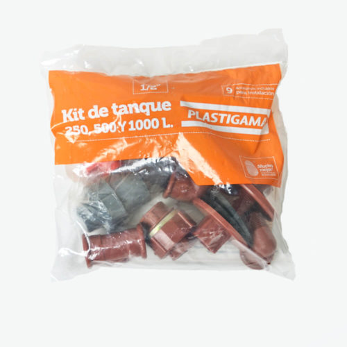 Tanque Cilindrico Standard 0500 Lt con Kit 1/2 - Plastigama